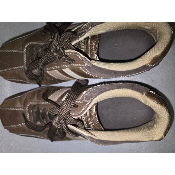 Perry Ellis America Perl Mens Brown Leather Casual Sneakers Size 10 - Picture 5 of 12